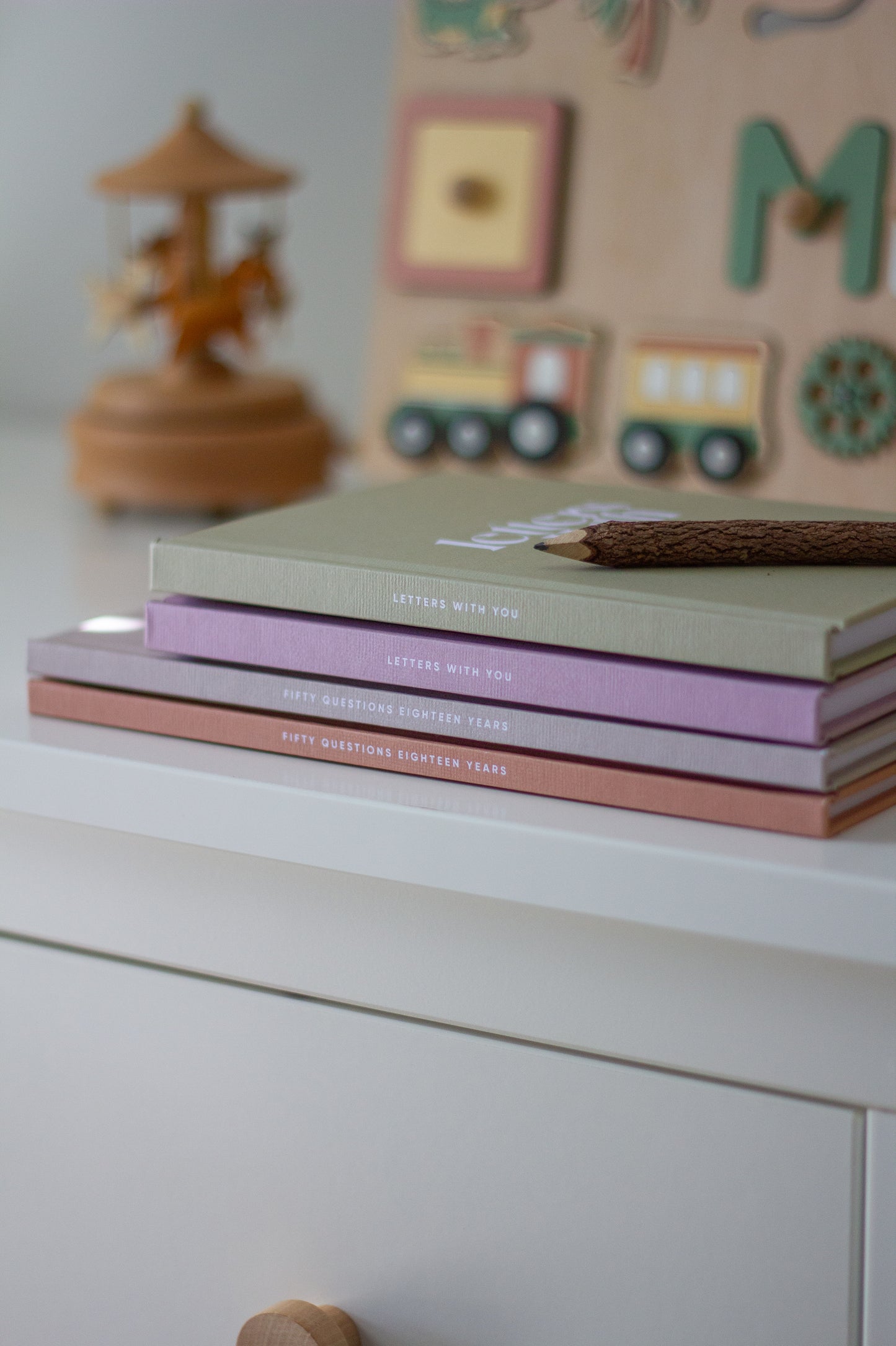 Fifty Questions, Eighteen Years Keepsake Baby Journal - Textured Hard Cover Edition