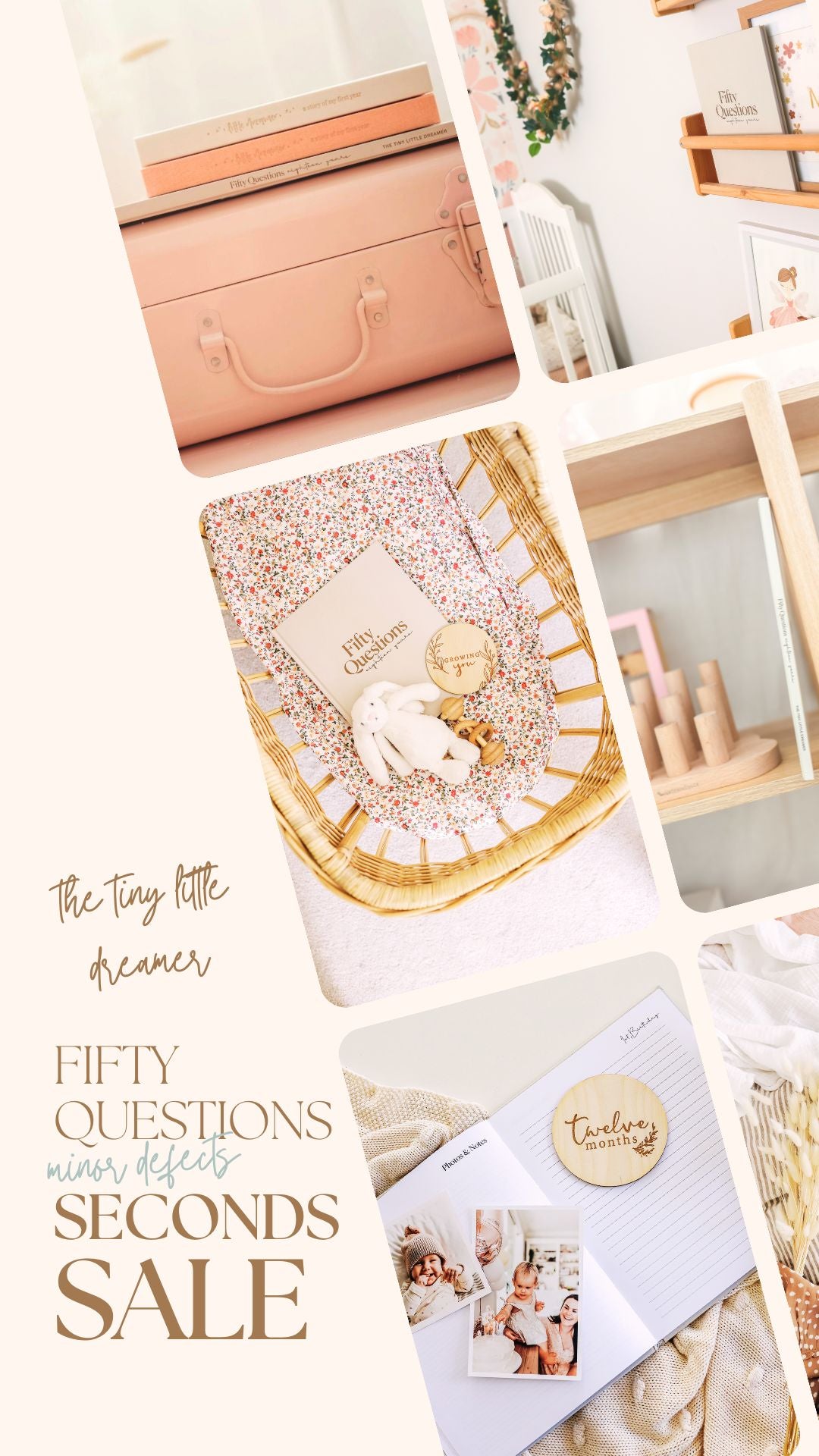 SECONDS SALE - MINOR DEFECTS: Fifty Questions Keepsake Book